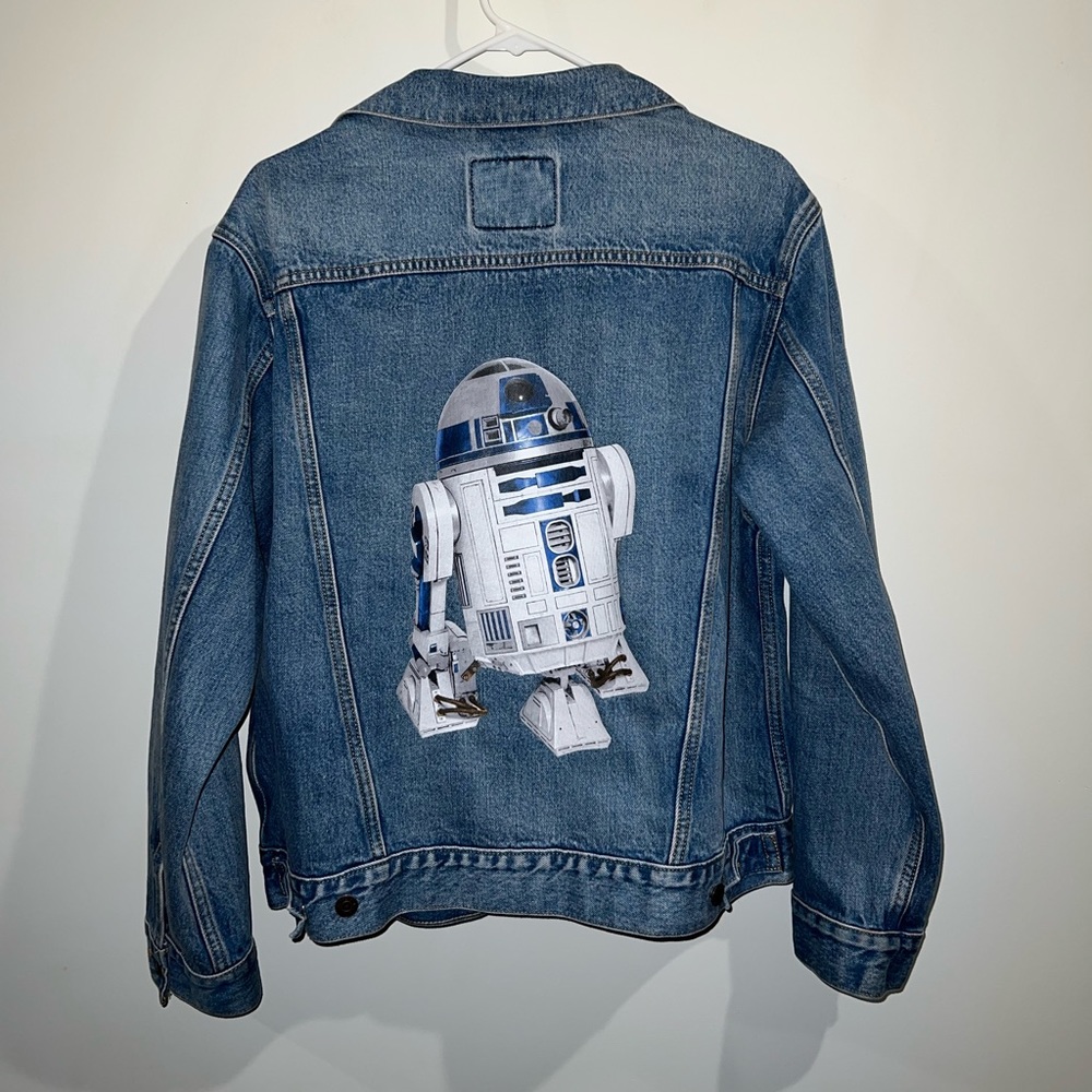 Levi’s Star Wars Limited Edition R2-D2 Ex-Boyfriend Trucker Denim Jean Jacket